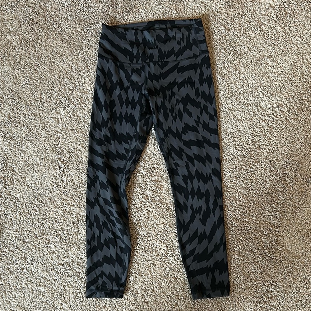 lululemon athletica Black Patterned Leggings